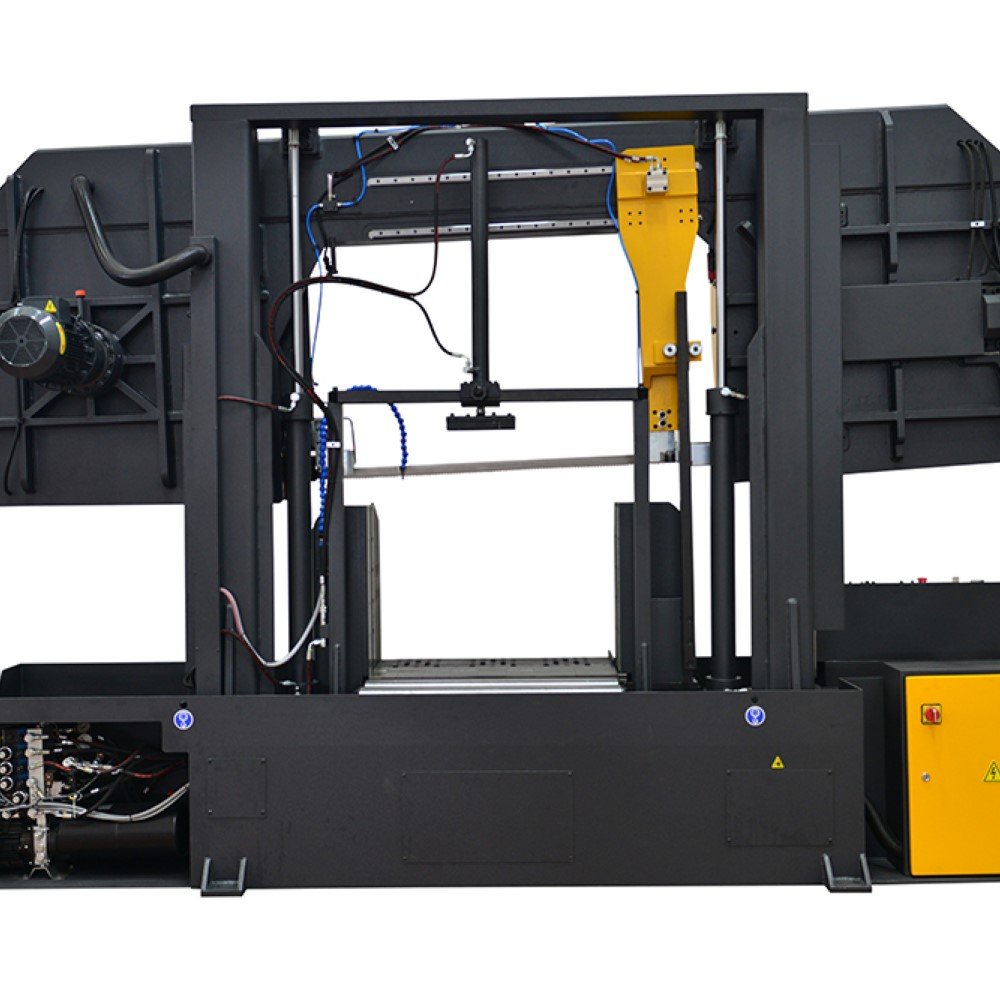 Twin Pillar Semi Automatic C Straight Cutting Metal Saw BMSY 810 C