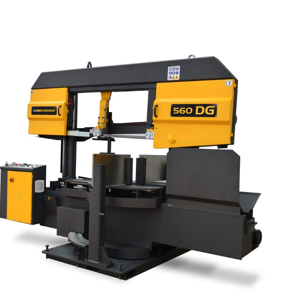 Twin Pillar Semi Automatic DG Double Mitre Metal Saw BMSY 560 DG 2