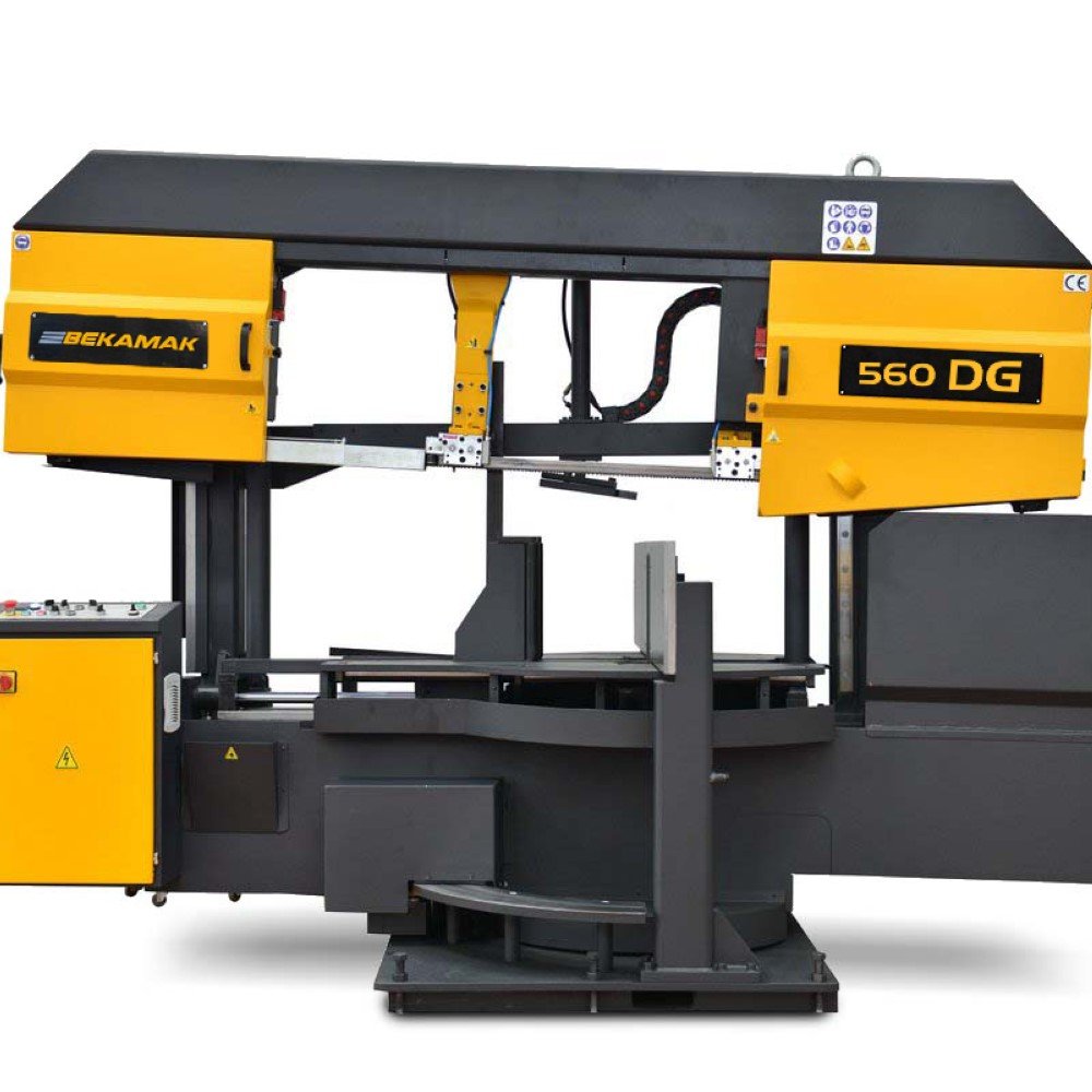 Semi Automatic DG Double Mitre Twin Pillar Saw BMSY-560DG