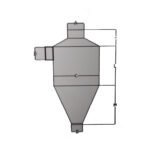 dust collection cyclone uns 411 416 mm skecth