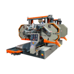 heavy twin head log cover cutting machine north america