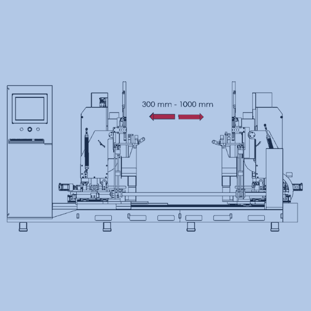 cnc double end tenoner moon machinery toronto 2