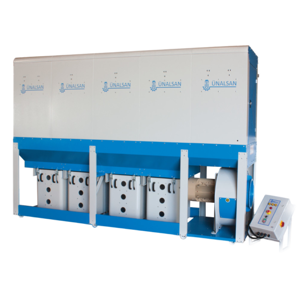 Vibrated 1 to 4 Bucket Mobile Dust Collector